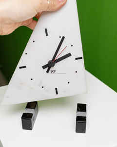 The CRAFT EXIM Luxury Natural Marble Quartz Art Deco Desk Clock Premium Handcrafted Decorative Home Office Timepiece - Product Image 6