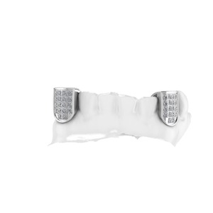 Grillz de Dientes Inferiores Personalizados con Diamantes Cultivados en Laboratorio, Estilo Iced Out, Plata de Ley 925, Joyería Dental Hip Hop, Fabricante ODM - Product Image 5
