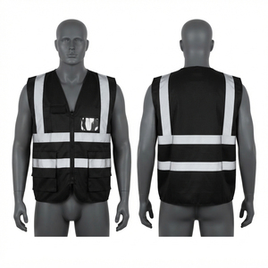 Chaleco de Seguridad de Malla de Poliéster Premium de 120 GSM, Talla Grande, Antiarrugas, Naranja, Cinta Reflectante de Alta Visibilidad, Bolsillos Utilitarios, Personalizable con Logotipo - Product Image 4
