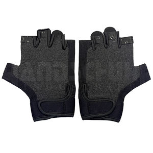 Gants de musculation professionnels noirs solides avec rembourrage amélioré de la paume |   Poignée antidérapante de qualité supérieure pour un équipement de musculation ultime - Product Image 3