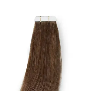 100% Remy Weft Wavy <b>Brown</b> Hair Natural Wave Texture Human Weft Hair - Product Image 5
