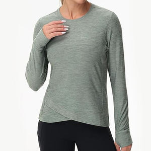 Camisetas Deportivas de Compresión Alta para Mujer, de Secado Rápido, Manga Larga, para Entrenamiento en Gimnasio y Running - Product Image 4