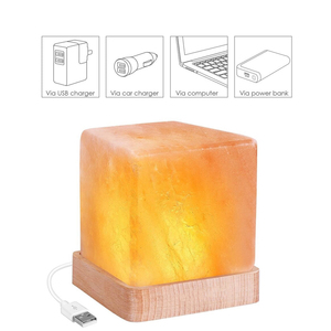 Lampe en sel rose de l'Himalaya de qualité supérieure, naturelle, brute, moderne, lumière de table, éclat chaud, inspirée du Feng Shui, décoration d'intérieur - Product Image 4