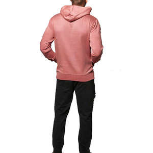 Sudadera con Capucha Básica de Algodón Mezclado, Corte Regular, Estilo Desgastado para Hombre, Transpirable, Ropa Urbana de Otoño, Patrón a Cuadros, Bordado 3D Personalizado - Product Image 4