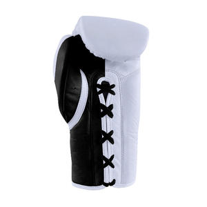 Gants de boxe professionnels avec logo personnalisé, en PU, à lacets, ajustables, de haute qualité, pour l'entraînement, 14 oz, 12 oz, avec bandage pour les mains, unisexe - Product Image 4