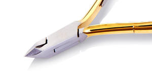 Pince à cuticules plaquée or, coupe-cuticules à lames fines et aiguisées de 4,5 mm, ouverture large confortable pour peaux mortes et cuticules des doigts - Product Image 5