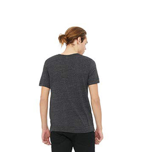 เสื้อยืดคอกลมแขนสั้นทรงปกติสำหรับผู้ชาย สีพื้น ผ้าฝ้ายเจอร์ซีย์ถัก 100% สไตล์ลำลอง ล้างสีแบบแอซิดวอช สำหรับขายออนไลน์ - Product Image 3