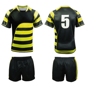 Design Your Custom Team Wear Custom Printing Rugby Uniform Factory Made Wholesale Price Quick Dry Breathable Rugby Uniform - Product Image 4