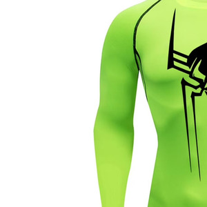 Camiseta de Compresión de Manga Larga para Hombre, Cuello Redondo, Secado Rápido, Ajuste Delgado, Deportiva, Tejido de Spandex, Transpirable y Ecológica - Product Image 3