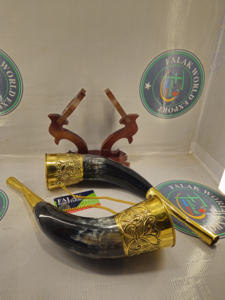 Corne à boire en agate faite à la main authentique Style d'amour de Noël nautique sculpté artisanat naturel pour les décorations du monde Falak - Product Image 3