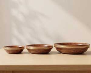 Bol de service artisanal LuxeVista – Bol alimentaire en bois imprimé fait main de qualité supérieure pour des repas élégants, des collations gourmandes, des fruits et la décoration - Product Image 5