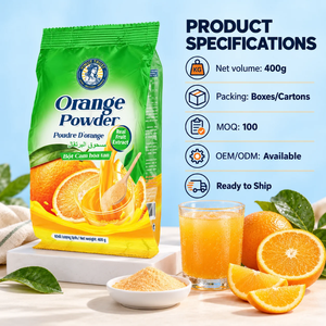Vinut Trust 400g Préparation instantanée en poudre pour boisson à l'orange avec extrait de fruits naturels pour boissons aromatisées à l'orange - Product Image 2