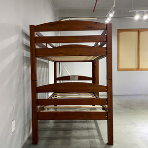 High Quality Sturdy Durable Espresso Color Kids <b>Bed</b> Classic <b>Solid</b> <b>Wood</b> Twin Over Twin <b>Bunk</b> <b>Beds</b> - Product Image 4