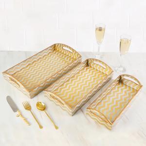 Assiettes décoratives modernes en bois de manguier, imprimées émail floral, faites à la main, pour servir des chips et du dip, vaisselle de cuisine, plateau à fruits - Product Image 1