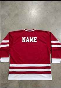 Maillot de hockey sur glace personnalisé pour impression/broderie, uniforme d'équipe, coupe ample, manches longues, haut de sport - Product Image 2