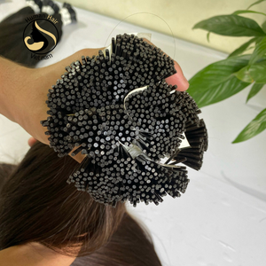 Meilleur Vente Birmans Première Cheveux 100% Cuticules Alignés Double Drawn Kératine JE Pointe Extensions de Cheveux Humains - Product Image 3