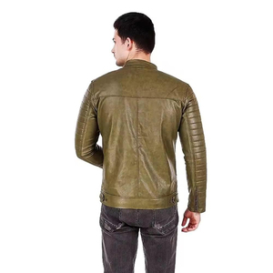 Veste en cuir pour homme, style nouveau, durable, coupe-vent, logo personnalisé, meilleur prix, en vente à bas prix. - Product Image 2