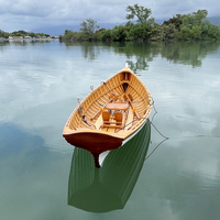 Bateau à rames en bois Whitehall de 12 pieds avec renfort en gelcoat, 2 places, durable, résistant à l'eau, écologique, pour le pagaie sur le lac