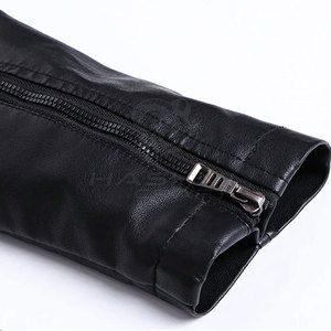 Classic Men Leather Winter Jacket Designed For Fashion Durable Material Provides Warmth And Comfort Ideal For Daily Wear - Product Image 4