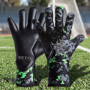 Gants de gardien de but en cuir souple, design personnalisé, vêtements de sport de sécurité, meilleur fournisseur à prix raisonnable. - Product Image 2