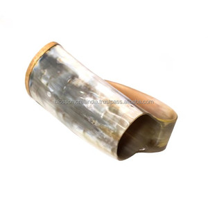 Mug en corne de buffle de qualité supérieure, artisanal, rustique, en matériau authentique, texture élégante, pièce décorative traditionnelle unique - Product Image 3