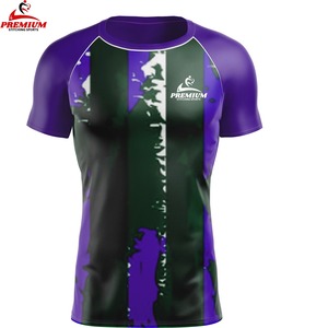 Half Sleeves Premium Quality Breathable Rash Guard-Quick Dry Eco-Friendly Adult Size <b>Men</b> Polyester/Nylon Material Reasonable - Product Image 5