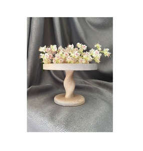Support à gâteau en bois fait main, durable, surface lisse et polie, style moderne et antique, pour fête d'anniversaire, dessert - Product Image 6