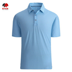 Chemises polo personnalisées Ryan Pro Gear pour hommes, tissu respirant et confortable, col rabattu, imprimé - Product Image 3