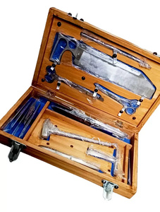 Ensemble d'instruments post-mortem de qualité supérieure pour autopsie et dissection anatomique, 19 pièces, outils en acier inoxydable, boîte de rangement en bois - Product Image 4