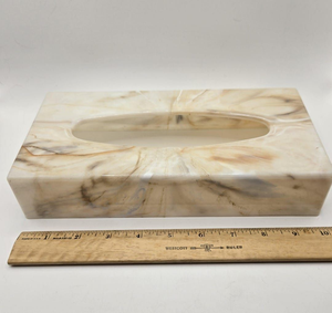 กล่องใส่กระดาษทิชชูเรซิ่นทรงสี่เหลี่ยมทันสมัย กล่องใส่กระดาษเช็ดหน้า กล่องใส่กระดาษเช็ดปาก  ที่ใส่กระดาษทิชชูโพลีเรซิ่น - Product Image 5