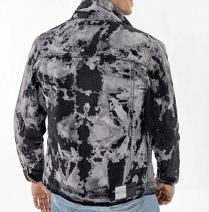 AMDAA ENTERPRISES <b>Men's</b> Vintage Washed Denim <b>Trucker</b> <b>Jacket</b> Long Sleeve Casual Eco-Friendly Breathable Horn Button Front - Product Image 2