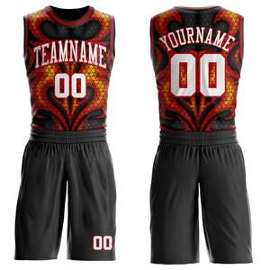 Custom White Black Basketball Uniform Set Recycled Polyester Sublimation Anti-Bacterial Customizable Team Name Team Jersey - Product Image 1