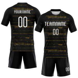 Uniforme de Voleibol Negro y Dorado Más Vendido, 100% Poliéster, Jersey de Malla Bird Eye, Conjunto de Pantalones Cortos, Logotipo Personalizado, Nombre del Equipo, Número del Jugador - Product Image 2