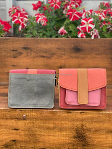 Recién llegado, bolsos de mano de cuero reciclado de colores occidentales, monedero multicolor, bolsos de hombro multicolores únicos con estilo para mujer - Product Image 5