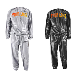 Combinaison de sauna pour hommes, ensemble de sport deux pièces pour la perte de poids, tenue d'entraînement légère, vêtements de fitness, OEM personnalisé - Product Image 6