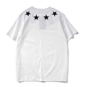 เสื้อยืดแขนสั้นผู้ชายทรงหลวมสไตล์ลำลองสำหรับฤดูร้อน DW ผ้าฝ้าย 100% พิมพ์ลายประดับเพชรพลอย ไซส์พลัส น้ำหนัก 180 กรัม ผ้าถักเนื้อแน่น - Product Image 6