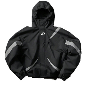 Chaqueta Cortavientos Negra Reflectante con Capucha para Hombre, Ropa Deportiva Técnica, Chaqueta Impermeable Urbana de Alto Rendimiento, Nueva Colección 2026 - Product Image 4