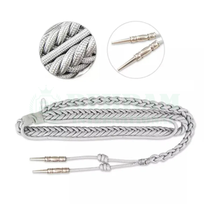 Custom Eco-Friendly Classical Style High Quality Bullion Wire Metallic Yarn Gold Aiguillette <b>Braided</b> Uniform Garment <b>Cord</b> - Product Image 2