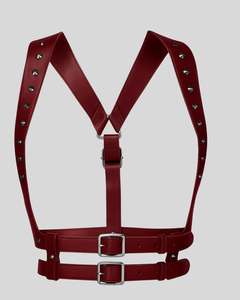 Harnais en cuir sexy, harnais de bondage, harnais de corps en cuir pour adulte, harnais en cuir de vachette fétichiste. - Product Image 3