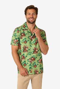 Chemise hawaïenne décontractée à manches courtes pour homme, imprimé tropical, boutonnée, légère et colorée, idéale pour les vacances d'été - Product Image 4
