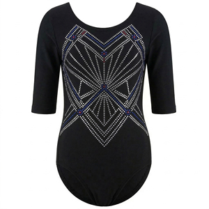 Nuevo Diseño de Leotardos de Animadoras de Manga Corta para Niñas, Personalizados para Entrenamiento de Baile, Servicio OEM, Poliéster de Alta Calidad - Product Image 2