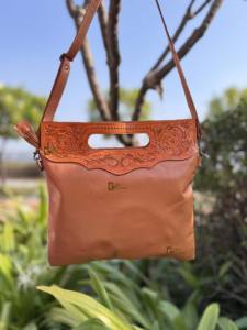 Western Cowhide Fur Hand Tooled Leather Handbag Stylish Collection <b>Sling</b> <b>Bag</b> Carving Bohemian <b>Bags</b> Hot Selling <b>Bags</b> for <b>Women</b> - Product Image 5