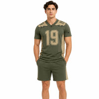 Jersey Sepak Bola Amerika Kualitas Terbaik Bahan Terbaik Terbuat dari Kain Lembut Jersey Sepak Bola Amerika