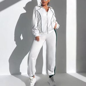 Ladies Fashion Nylon Tracksuit Set <b>Lightweight</b> Breathable Sportswear Gym <b>Running</b> Training Outfit <b>Jacket</b> Pants Active Set - Product Image 1