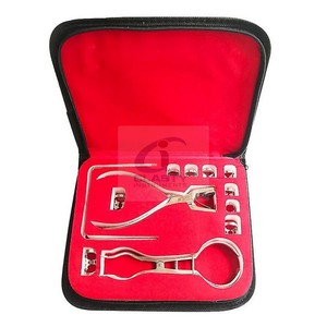 Kit de Dique de Goma Dental Manual de Acero Inoxidable Reutilizable, Set de Instrumentos de Ortodoncia para Cirugía Oral Hospitalaria, Herramientas CE ISO OEM - Product Image 4