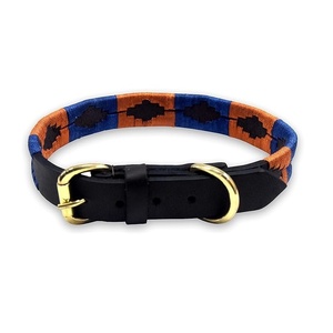 Collier pour chien en cuir véritable de style western, fait main et travaillé à la main - Product Image 1
