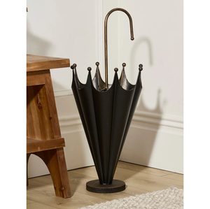 Porte-parapluie moderne en laiton, style vintage, en métal perforé, élégant, pour entrée et couloir, support de rangement décoratif - Product Image 5