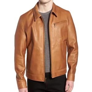 Chaqueta de Motociclista de Cuero Acolchada de Invierno para Hombre, de Alta Calidad, con Logotipo Frontal, Nueva Llegada - Product Image 1