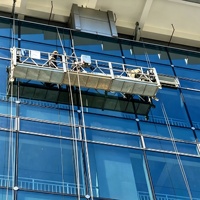 Plateforme de travail suspendue anti-corrosion, gondole de construction galvanisée pour projet de construction côtier