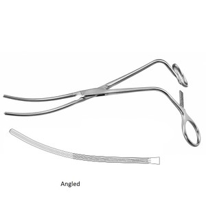 Pinzas abdominales para aorta ZANGER con vástago acutamente curvado de 9.5in (24.1cm) y 12.25in (31cm) ZETOMEDPRO - Product Image 6